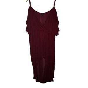 Torrid Cold Shoulder Hi Low Sheer Top